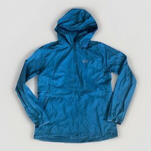REI Co-op XS Green Hooded Nylon Jacket Full Zip Lightweight Windbreaker Hiking